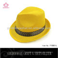 Chapéu promocional Fedora Hat 100 chapéus de poliéster PP com logotipo personalizado